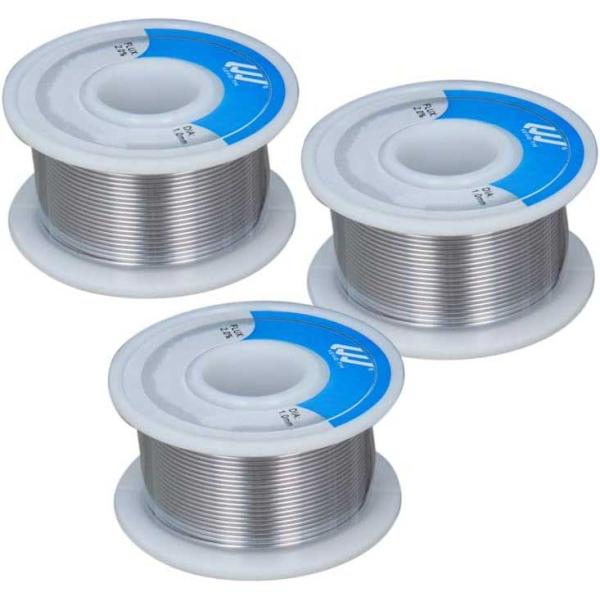 【送料無料】はんだワイヤー（重量：50gx3個入り）線径1mm 線径0.8mm 線径0.6mm 線径0.5mm 溶接ワイヤー 電気はんだワイヤー 溶接用品