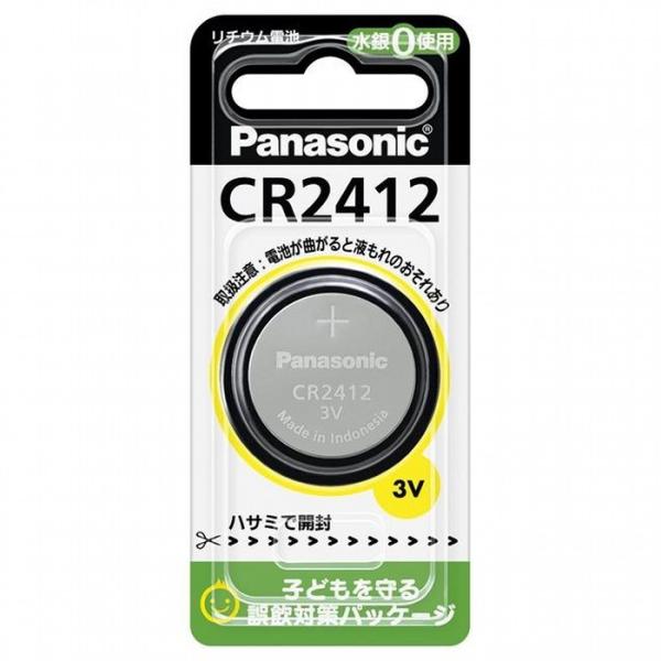 PANASONIC CR2412P パナソニック マイクロコイン型リチウム電池 CR-2412P