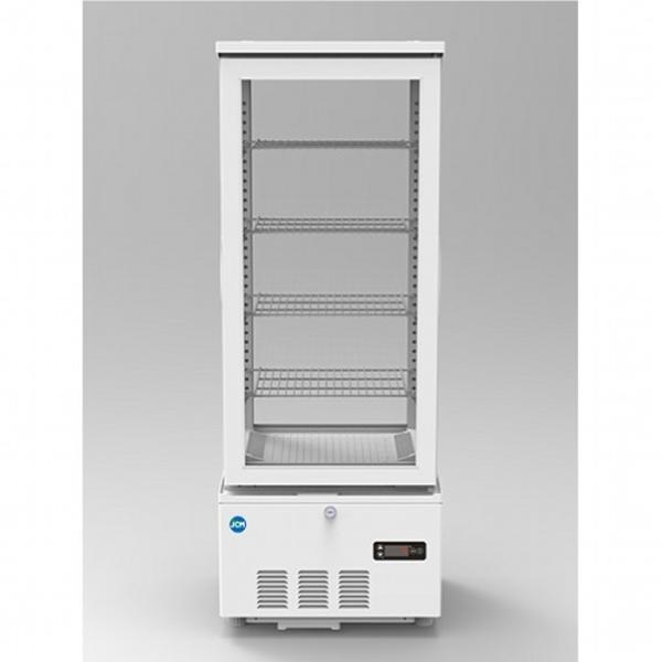 JCM JCM 4面ガラス冷蔵ショーケース 片面扉 2℃〜12℃ 98L JCMS-98