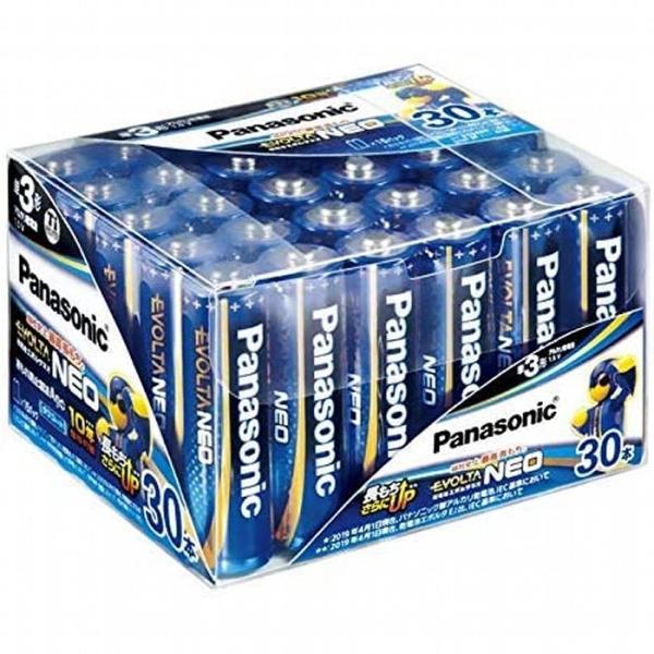 Panasonic エボルタNEO アルカリ乾電池 単3形 30本パック LR6NJ/30SH パナソニック　即納・送料無料