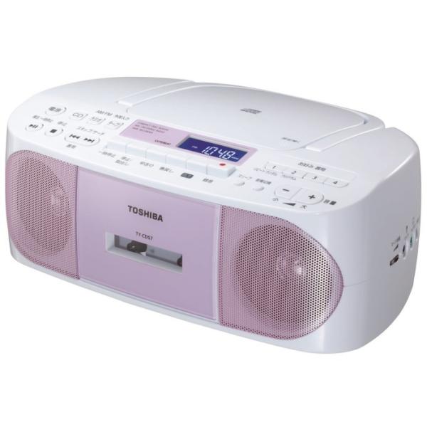 東芝 ラジカセ TY-CDS7(P) [ピンク] Toshiba TY-CDS7 (P) Radio Cassette Player Pink Stereo Used