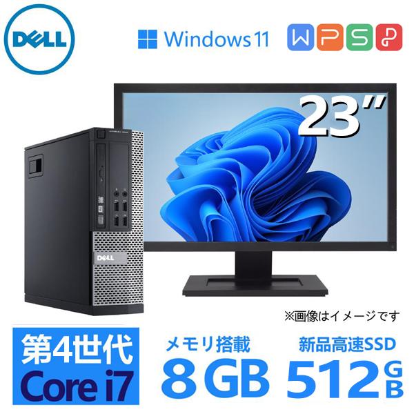 中古良品 DELL Optiplex 9020 デスクトップPC/Win11 デスクトップパソコン 中古パソコン Office 第四世代Core i7 新品
