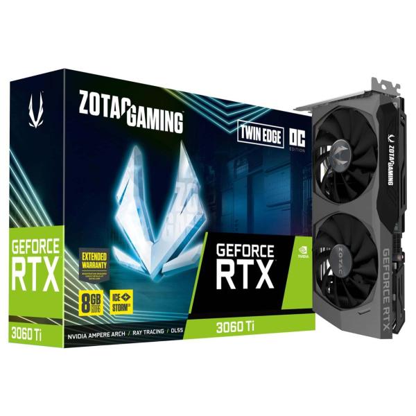ZOTAC GAMING GeForce RTX 3060 Ti Twin Edge OC LHR iLHRfj K㗝Xۏؕt (vd7776)