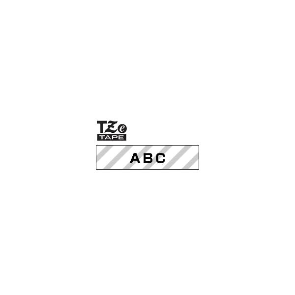 【ブラザー正規代理店】TZe-M51 ピータッチ用 テープカートリッジ マットテープ (幅24mm・透明（つや消し）・黒文字)