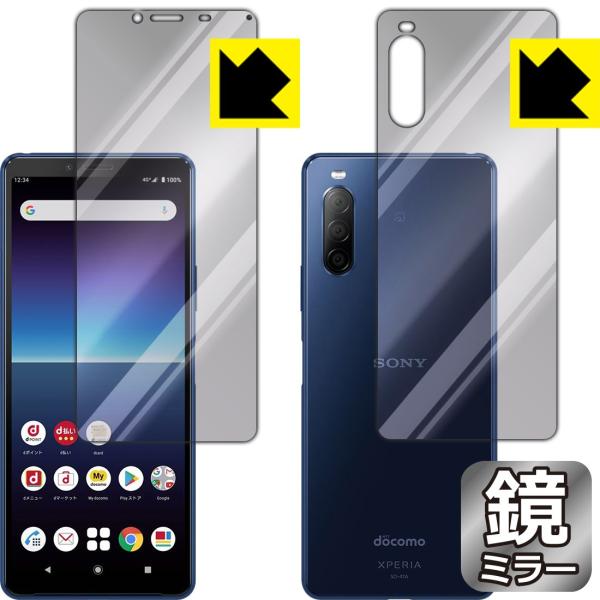Xperia 10 II (SO-41A/SOV43) ʂƋɑςI ~[^CvیtB Mirror Shield (ʃZbg)