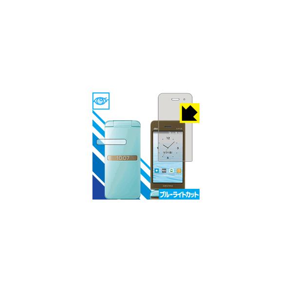 【ブルーライト低減タイプ】液晶保護フィルム(保護シート)※対応機種 : au GRATINA KYF39※製品内容 : メイン画面用1枚・サブ画面用1枚
