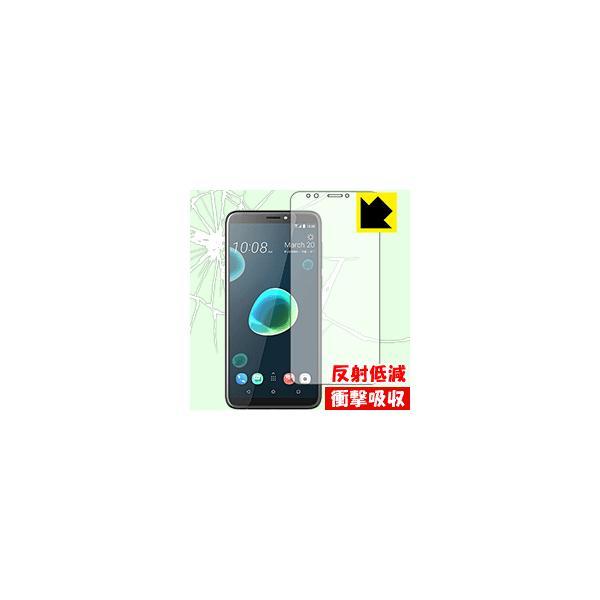 HTC Desire 12+ ����f�ނŏՌ����z���I�ی�t�B���� �Ռ��z���y���˒ጸ�z (�O�ʂ̂�)