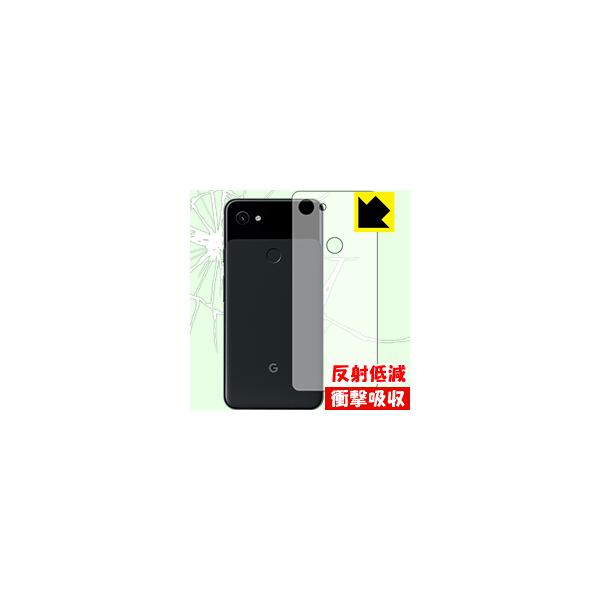 Google Pixel 3a XL ����f�ނŏՌ����z���I�ی�t�B���� �Ռ��z���y���˒ጸ�z (�w�ʂ̂�)