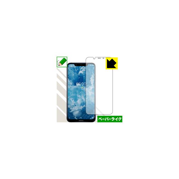 Nokia 8.1 ���ꏈ���Ŏ��̂悤�ȕ`���S�n�������I�ی�t�B���� �y�[�p�[���C�N (�O�ʂ̂�)