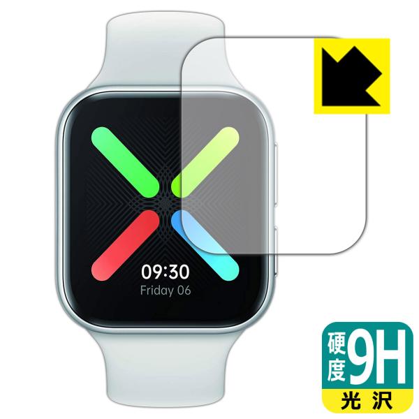 OPPO Watch (41mm�p) PET���t�B�����Ȃ̂ɋ����K���X�����̍d�x�I�ی�t�B���� 9H���d�x�y����z