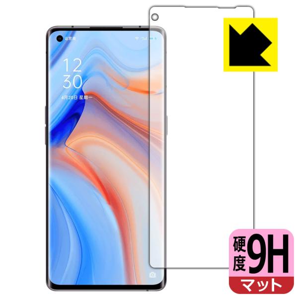 OPPO Reno4 Pro 5G (PDNM00/PDNT00) PET���t�B�����Ȃ̂ɋ����K���X�����̍d�x�I�ی�t�B���� 9H���d�x�y���˒ጸ�z (�O�ʂ̂�) �y�w��F�ؑΉ��z