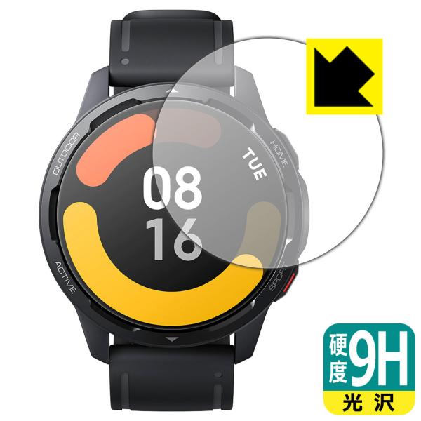 Xiaomi Watch S1 Active PET���t�B�����Ȃ̂ɋ����K���X�����̍d�x�I�ی�t�B���� 9H���d�x�y����z
