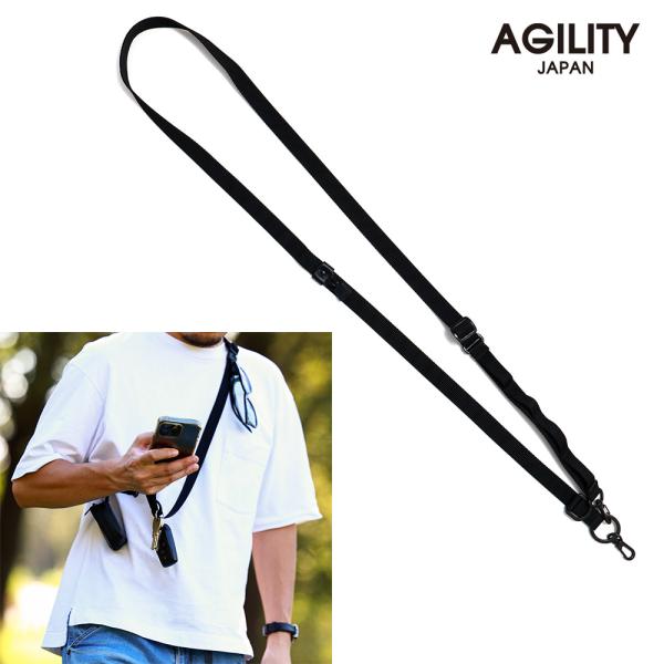 ハンギングストラップ ショルダーベルト スマホショルダー 斜め掛け 身軽 軽量 AGILITY affa アジリティアッファ パークベルト[M便 3/3]