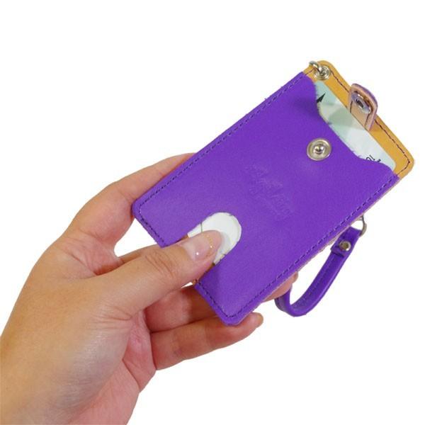 【ネコポス】suica パスケース リール 定期入れ リール付きパスケース ICカード 2枚 ペンギン 本革 AGILITY affa