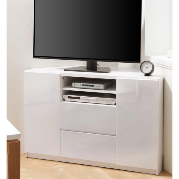 テレビ台 110cm 48インチ対応 コーナー・平面置き キャスター テレビ台 110cm 48インチ対応 コーナー・平面置き キャスター