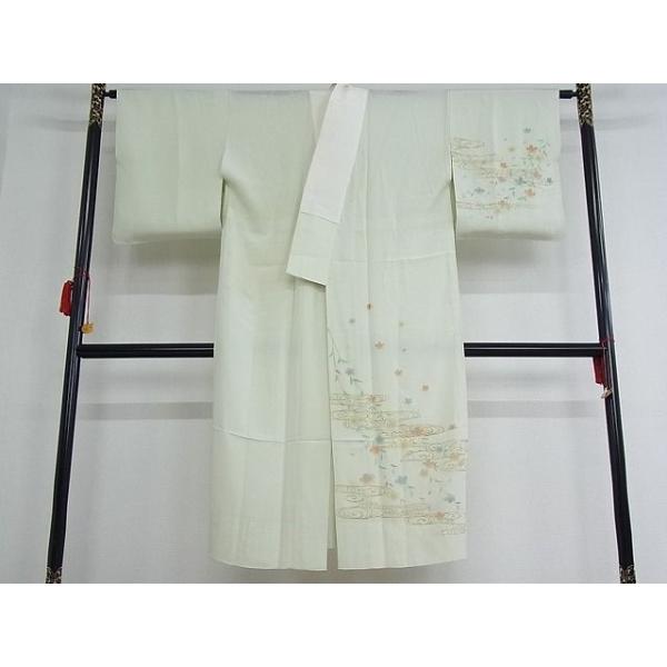 平和屋着物○長襦袢 無双仕立て 桜 花舟 正絹 逸品 AAAY4716ck