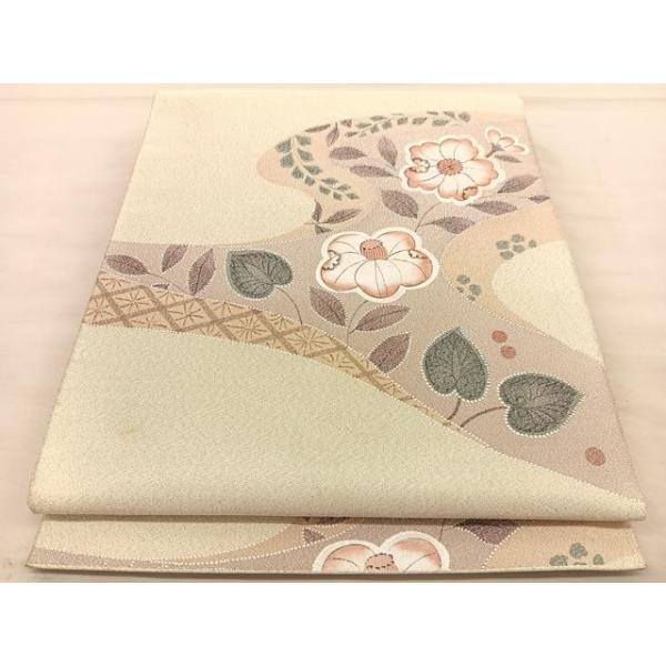 正絹 袋帯 太鼓柄 辻が花 豪華絢爛 未使用品 逸品 平和屋着物◎六通太鼓柄袋帯 辻が花 金糸 引箔 正絹 逸品
