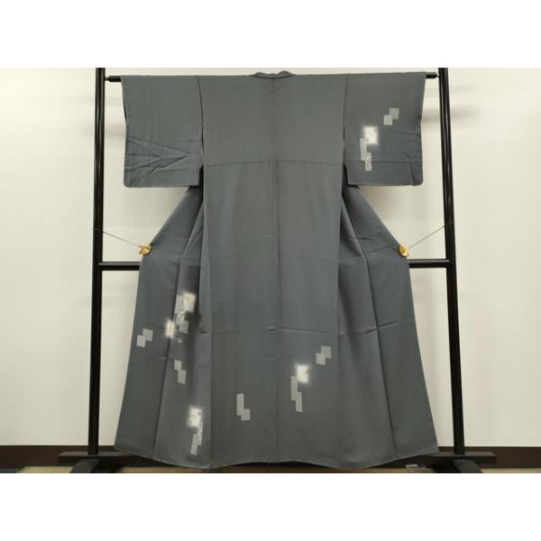 平和屋着物○訪問着 刺繍 瓢箪 短冊蔦の葉文 蛍暈し 銀彩 正絹 逸品