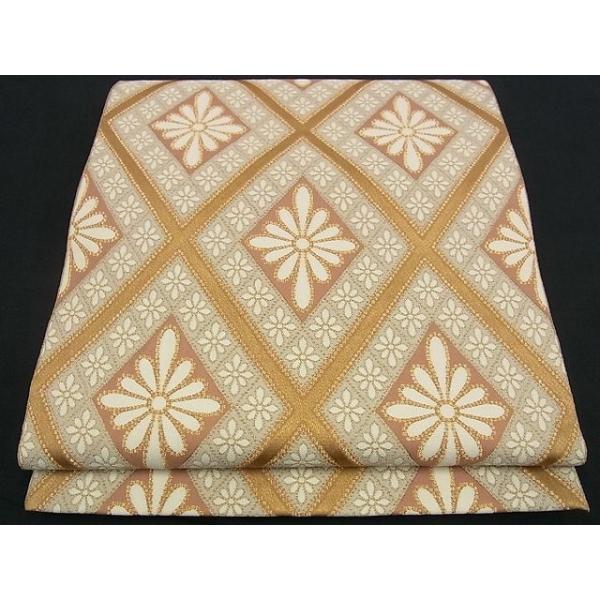 平和屋本店□最高級 人間国宝 北村武資 煌彩錦 六通柄袋帯 菊菱 金糸  