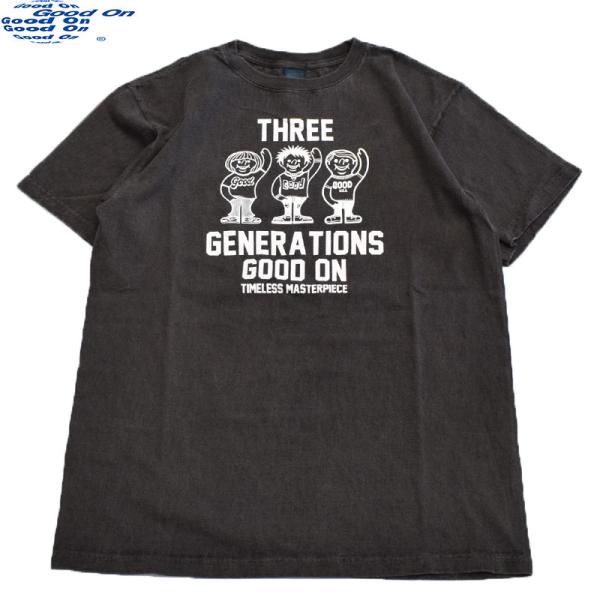 グッドオン Ｔシャツ 半袖 USAコットン グッドボーイ アメカジ 日本製 メイドインジャパン グッドオン GOODON 3ジェネレーション 半袖Tシャツ 1241 PBK