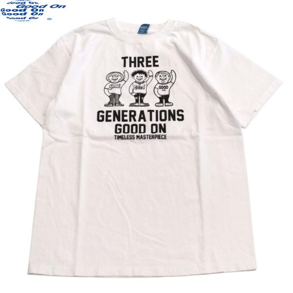 グッドオン Ｔシャツ 半袖 USAコットン グッドボーイ アメカジ 日本製 メイドインジャパン グッドオン GOODON 3ジェネレーション 半袖Tシャツ 1241 WT