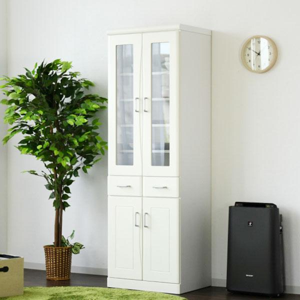 食器棚 おしゃれ 北欧 木製 白 シンプル カップボード キッチンボード ダイニングボード 日本製 60 ハイタイプ 家具 Jun030kb おむつケーキ ギフト雑貨のお店 ピース 通販 Yahoo ショッピング