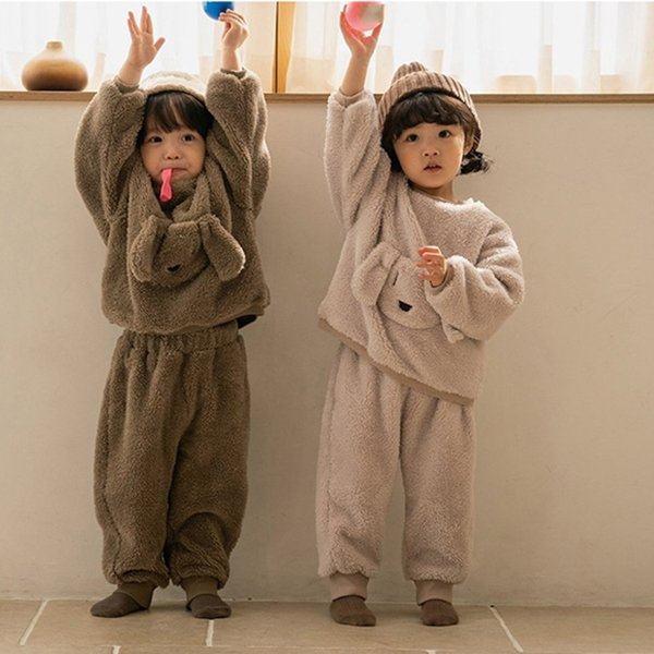 パーカー キッズ セットアップ 男の子 女の子 スウェット ルームウェア 子供 パーカー 上下セット パーカー パンツ 2点セット もこもこ 部屋着 ベビー服 秋冬 Kt6a Irisstore 通販 Yahoo ショッピング