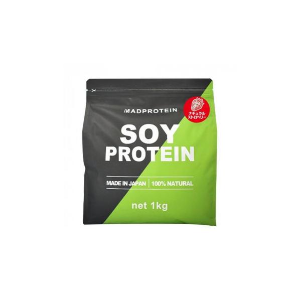 MADPROTEIN(マッドプロテイン) シリーズ　SOYPROTEIN(ソイプロテイン)ナチュラルストロベリー1kg
