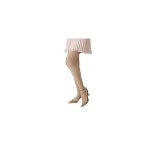 医療用弾性ストッキング　レックスフィット　厚手パンティストッキング　爪先あり　中圧　Lサイズ　ライトベージュ1633