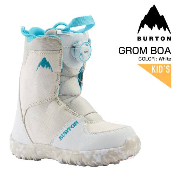スノーボード BURTON! GROM BOA 21cm BURTON 2023-24 GROM BOA White バートン グロム ボア