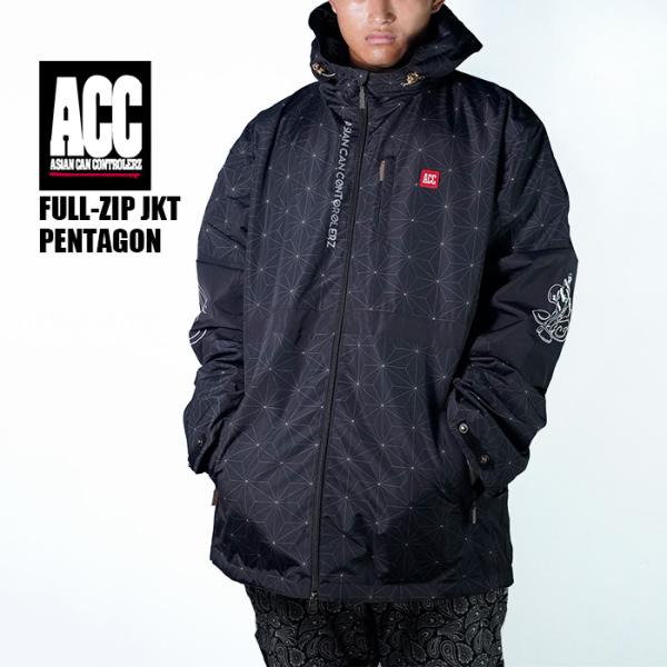 2025-26 ACC FULL-ZIP JKT PENTAGON Black Modern エーシーシー フルジップ ジャケット スノーボード ウェア メンズ レディース 25-26 日本正規品