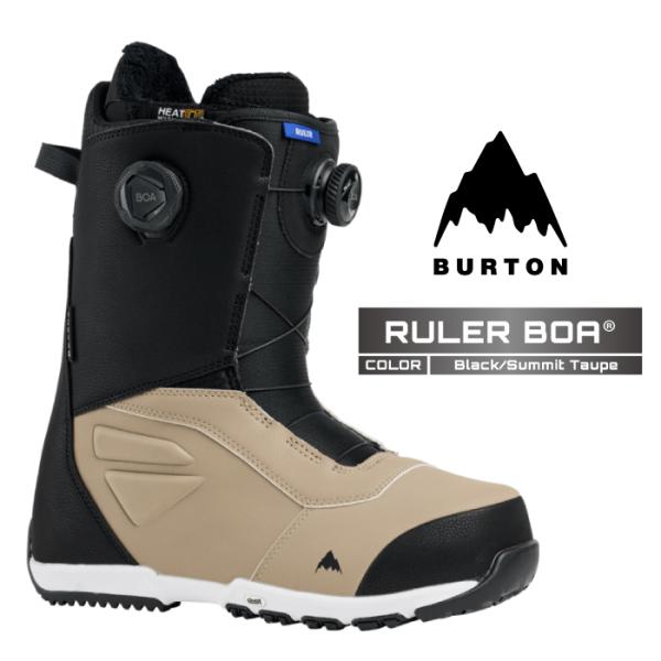 BURTON 2025-26 MEN'S RULER BOA WIDE Black Summit Taupe