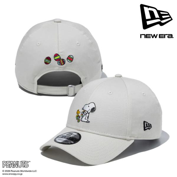 日本正規品  ニューエラ NEW ERA 9FORTY PEANUTS ピーナッツ EASTER スヌーピー ウッドストック アイボリー 15087728  キャップ 帽子