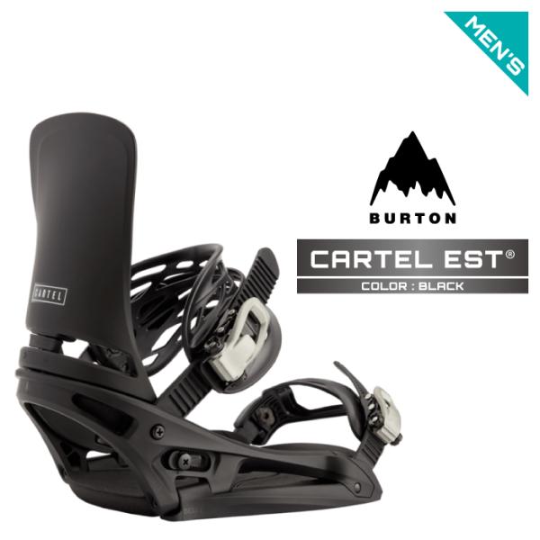 2026-27 BURTON CARTEL EST Black バートン カーテル スノーボード ビンディング バインディング メンズ 26-27 日本正規品