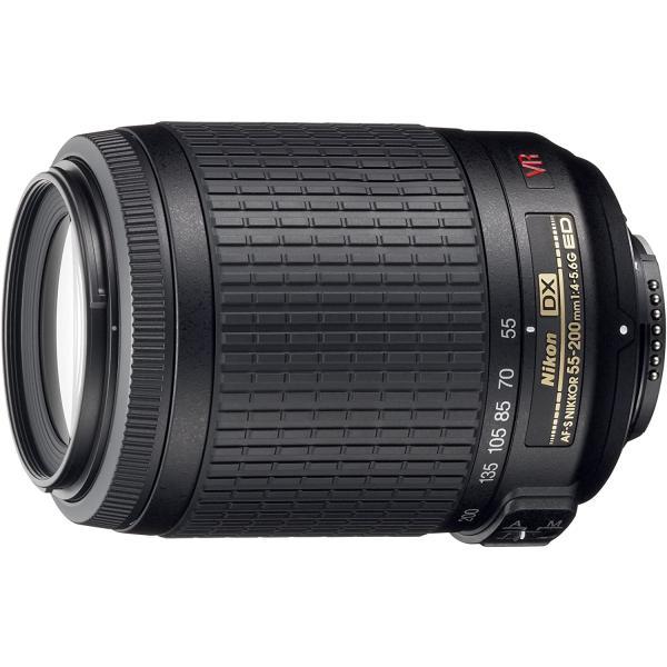 中古品)Nikon 望遠ズームレンズ AF-S DX VR Zoom Nikkor 55-200mm f/4