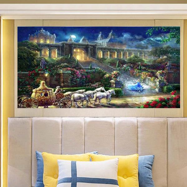 上級者向け フル ダイヤモンド刺繍 キット ビーズ刺繍 ディズニー シンデレラ プリンセス かぼちゃの馬車 モザイクアート パズルアート リハビリ 趣味 絵画 Ds 216 Peachyshop 通販 Yahoo ショッピング