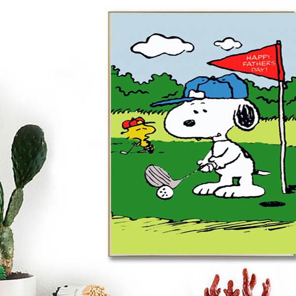 フル ダイヤモンド刺繍 キット ビーズ刺繍 スヌーピー ゴルフ グリーン ピーナッツ リハビリ 趣味 絵画 カラービーズ ハンドメイド Ds 244 Peachyshop 通販 Yahoo ショッピング