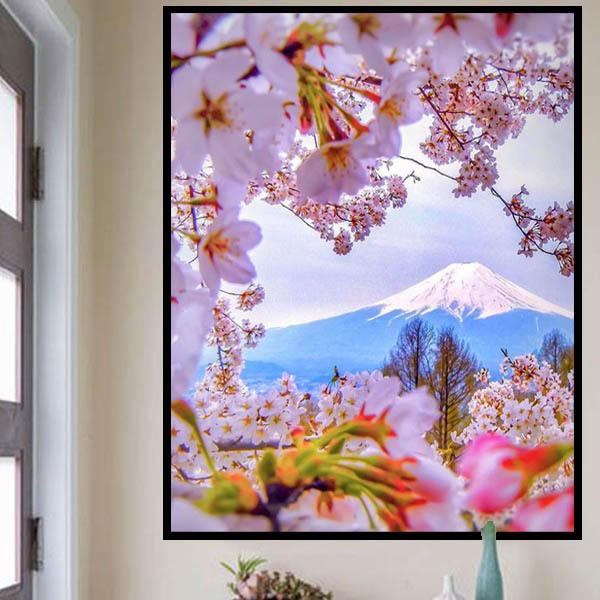 鯉と富士山のパズルアート 日本画 アート 額入り 【公式通販】