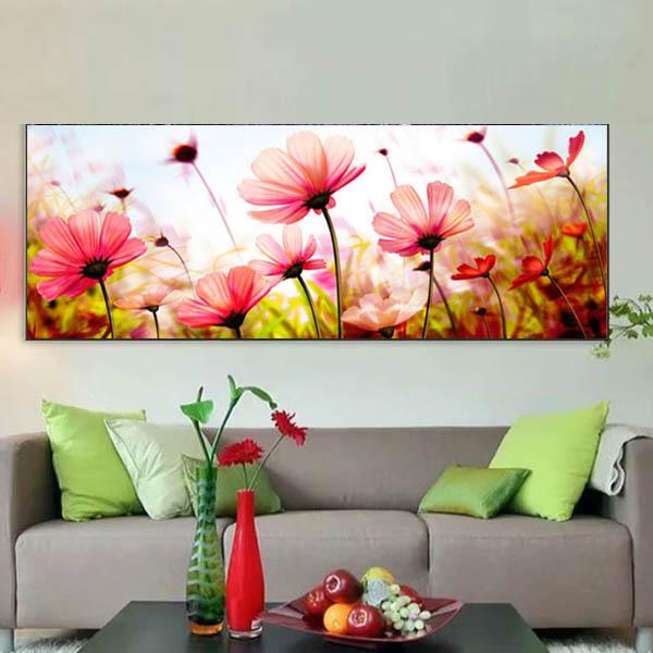 大型サイズ フル ダイヤモンドアート キット ビーズ刺繍 コスモス 幻想