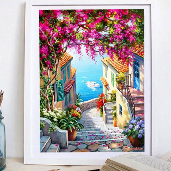 インテリア イタリア製 刺繡絵 美術品