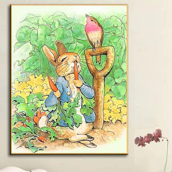 Wonderful horses by the lakeビーズ刺繍の絵です。