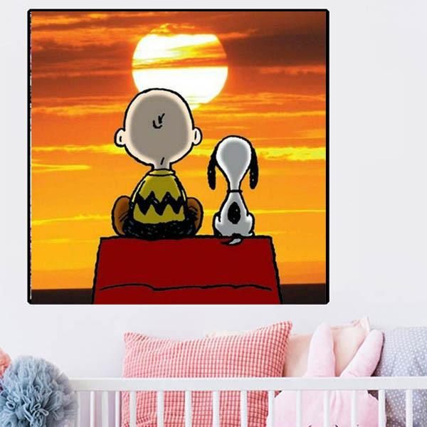 フル ダイヤモンド刺繍 キット ビーズ刺繍 スヌーピー 夕日 サンセット 後ろ姿 モザイクアート リハビリ 趣味 絵画 カラービーズ ハンドメイド Ds C1570 Peachyshop 通販 Yahoo ショッピング