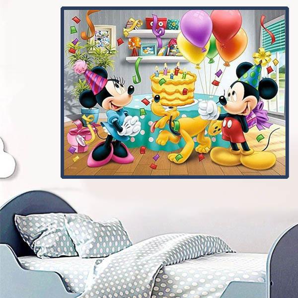 フル ダイヤモンド刺繍 キット ビーズ刺繍 誕生日 パーティ バースデー ミッキー ミニー ディズニー モザイクアート リハビリ カラービーズ ハンドメイド Ds C3456 Peachyshop 通販 Yahoo ショッピング