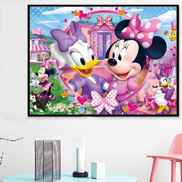 フル ダイヤモンド刺繍 キット ビーズ刺繍 ディズニー ミニー デイジー 女の子 仲良し モザイクアート リハビリ 趣味 絵画 カラービーズ ハンドメイド Ds C3793 Peachyshop 通販 Yahoo ショッピング