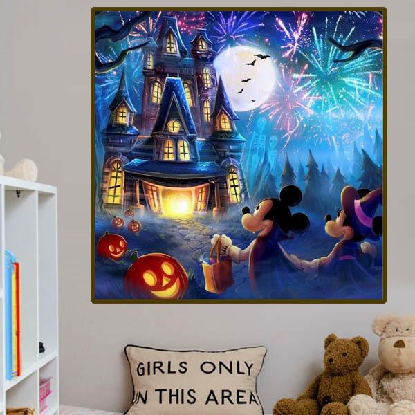 フル ダイヤモンド刺繍 キット ビーズ刺繍 ハロウィン ドラキュラ ミッキー ディズニー モザイクアート リハビリ 趣味 絵画 カラービーズ ハンドメイド Ds C4078 Peachyshop 通販 Yahoo ショッピング