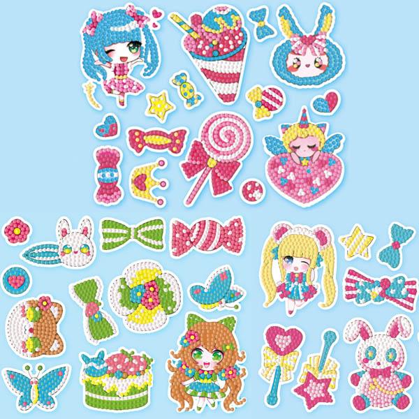 シールタイプ セット ダイヤモンドアート キット プリンセス 女の子