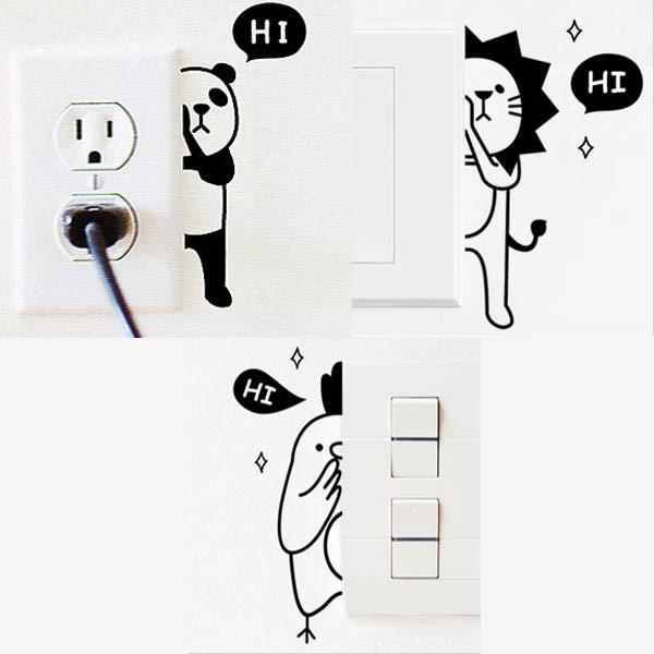 3枚以上で送料無料 転写タイプ スイッチシール のぞき見アニマル ウォールステッカー アート インテリア 壁デコ 北欧風 Diy Buyee Buyee Japanese Proxy Service Buy From Japan Bot Online