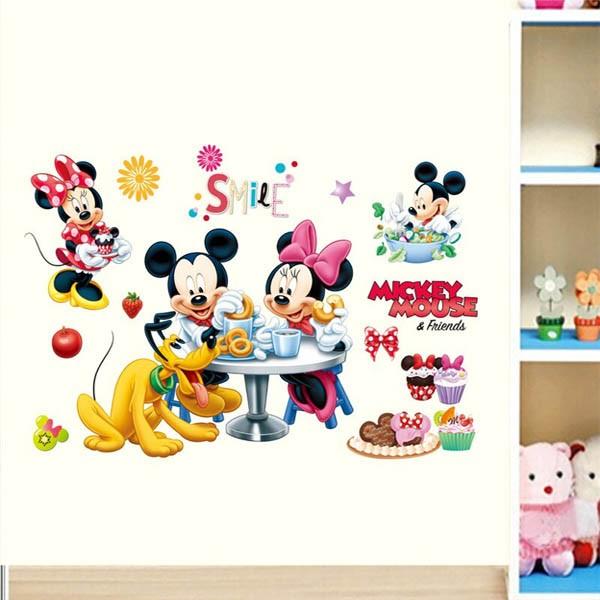 ウォールステッカー ディズニー ミッキー ミニー ドーナツ ティーパーティ スイーツ ケーキ 壁デコ 北欧風 Diy リビング Ws B028 Peachyshop 通販 Yahoo ショッピング