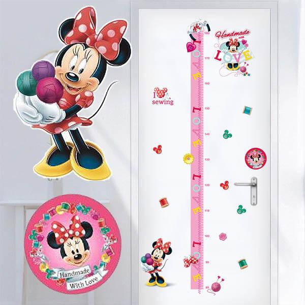 ウォールステッカー ディズニー ミニー 女の子 ラブリー ハンドメイド 裁縫 子供 身長計 身長測定 メモリ 成長 定規 壁デコレーション 北欧風 Diy リビング Ws Mm048 Peachyshop 通販 Yahoo ショッピング
