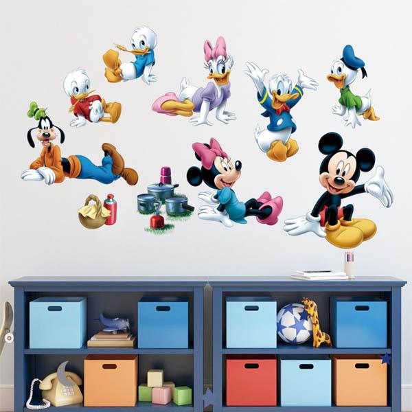 ウォールステッカー ディズニー ミッキーアンドフレンズ ドナルド キャンプ ピクニック 子供 壁デコレーション 北欧風 Diy リビング Ws X011 Peachyshop 通販 Yahoo ショッピング